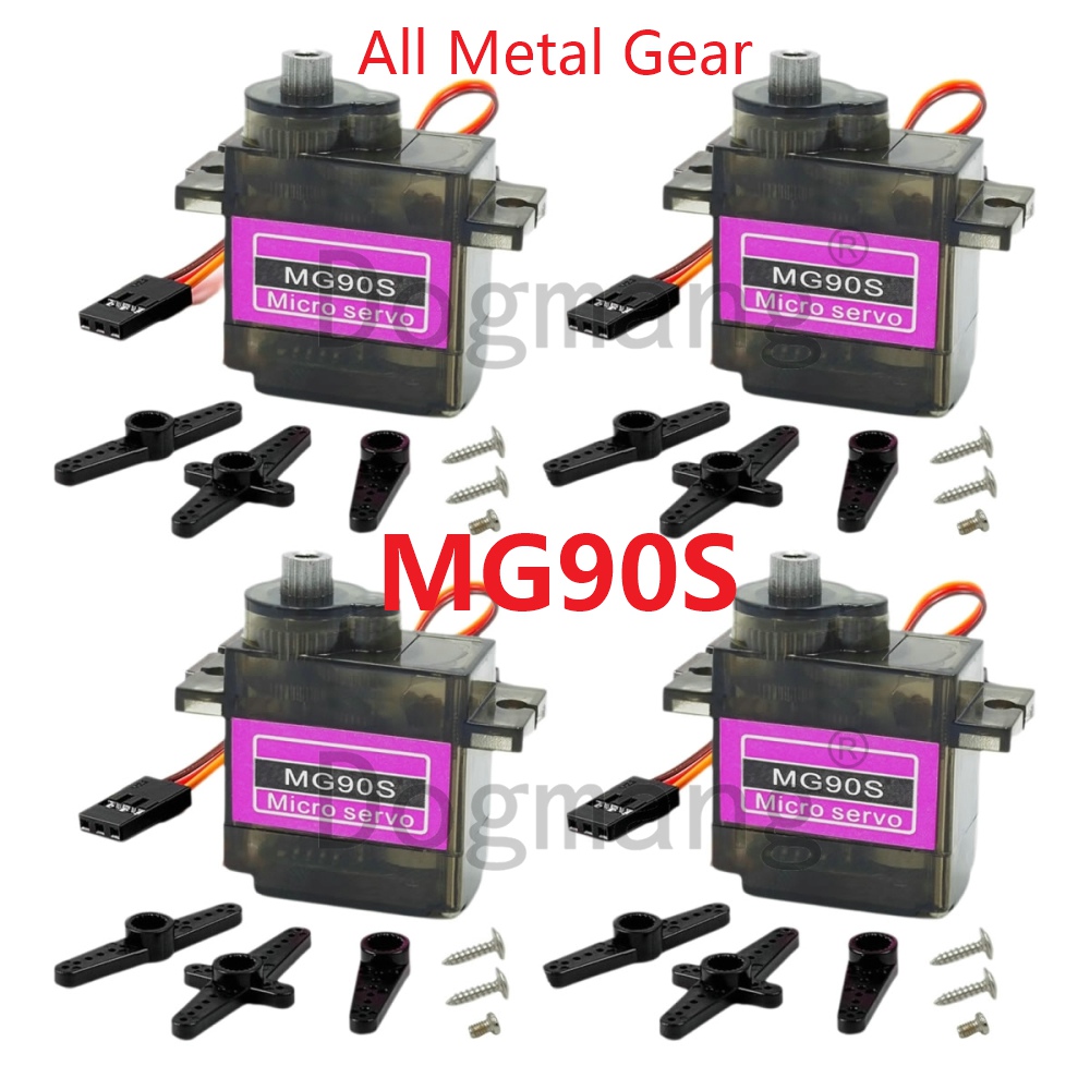 Rc Helicopter Mini - Mg90s servo 1/2/4/10/20/50 peças, engrenagem totalmente