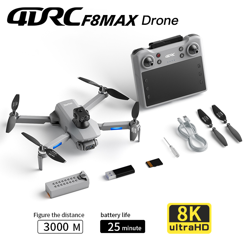 Rc Helicopter Electric - F8 max gps drone profissional 8k