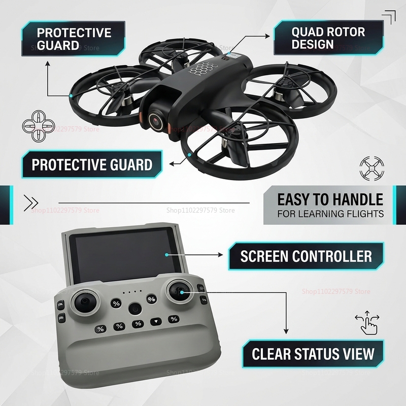 Novo Drone M5 Mini 2026 com Câ - Rc Helicopter Mini avaliação e preço