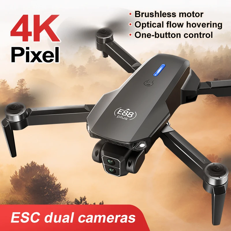 Novo drone quadricóptero E88 P - Rc Helicopter Electric avaliação e preço